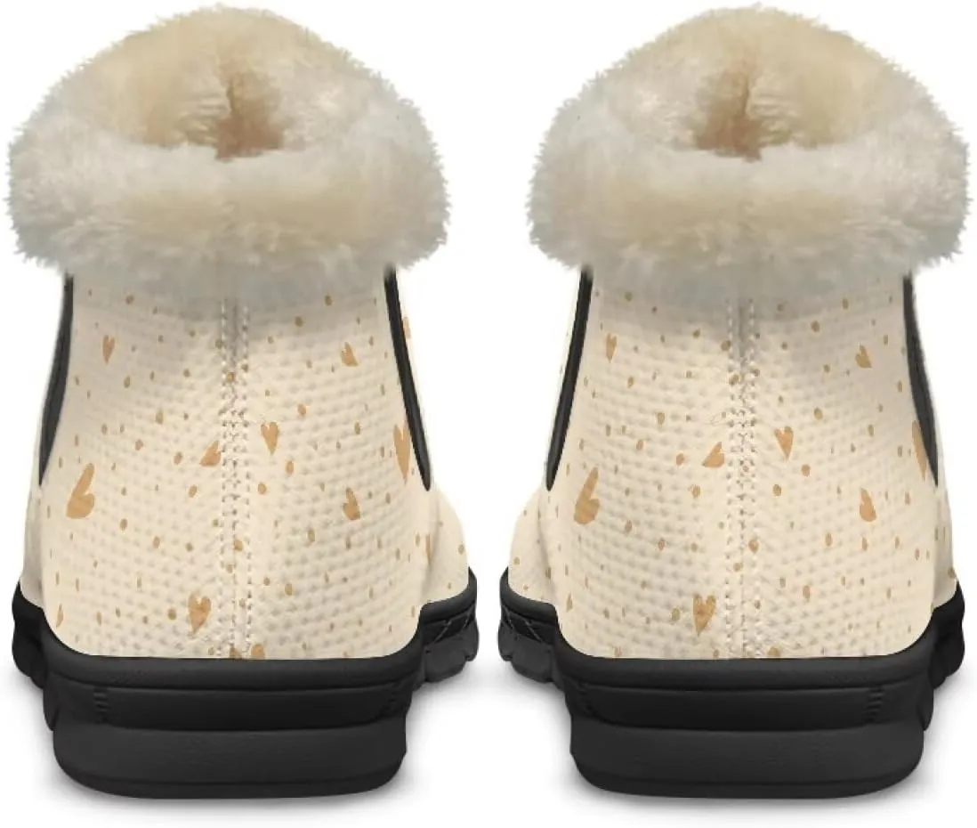Binienty Warm Snow Boots for Women Winter Slip On Ankle Booties for Outdoor Travel