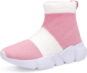 Casbeam Boys and Girls Breathable Lightweight Fashion Casual Sports Walking Shoes Running Sneakers High Top (Toddler/Little Kid Bib Kid)