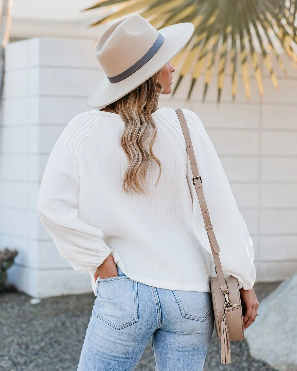 Cruiser Cotton Balloon Sleeve Top