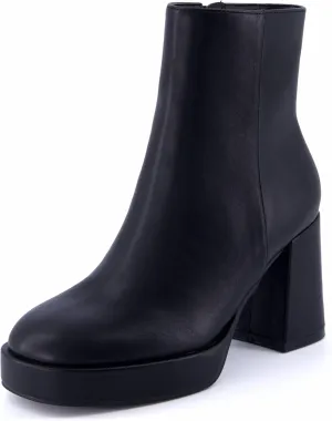 CUSHIONAIRE Women's Gallerie platform block heel dress boot  Memory Foam, Wide Widths Available