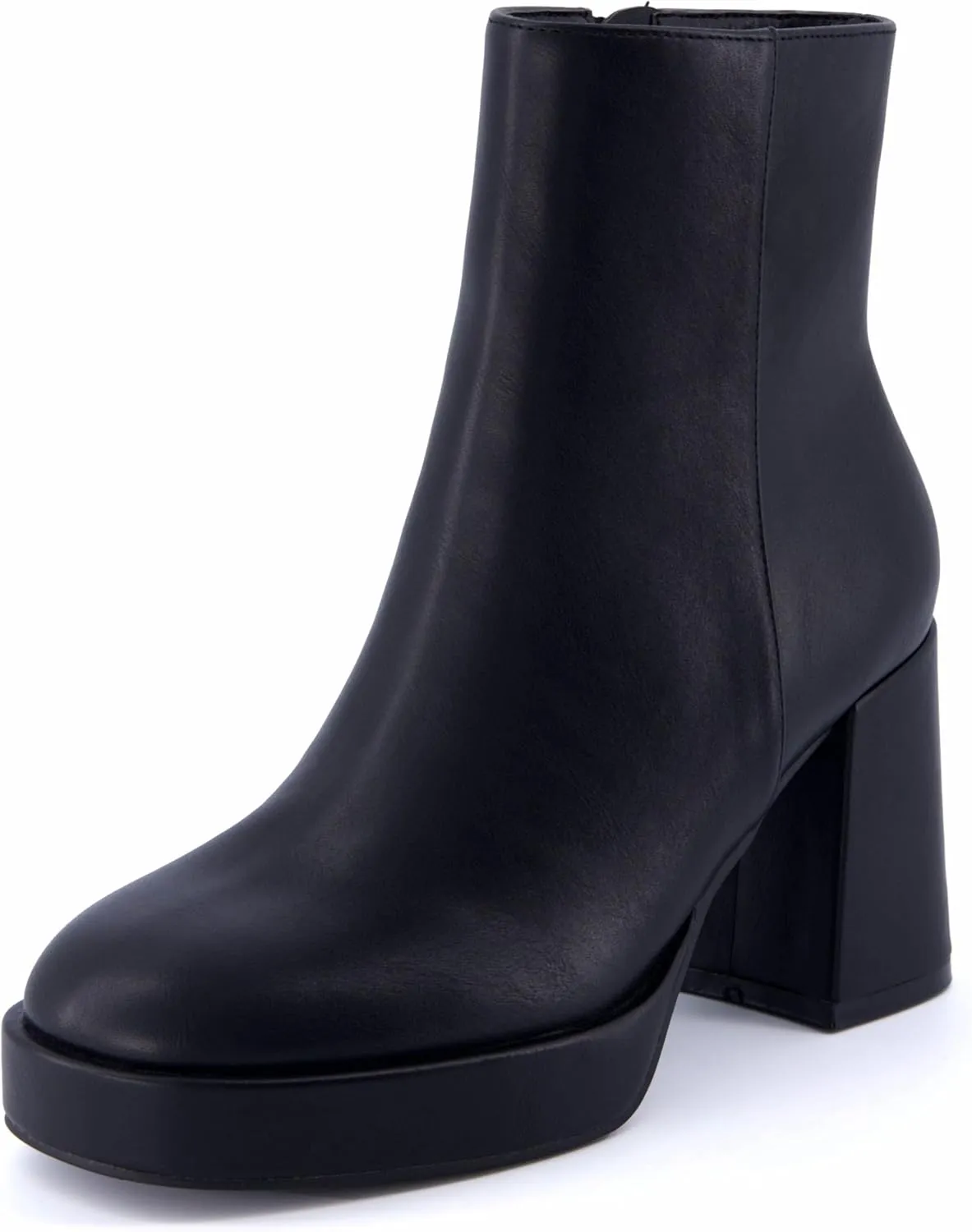 CUSHIONAIRE Women's Gallerie platform block heel dress boot  Memory Foam, Wide Widths Available