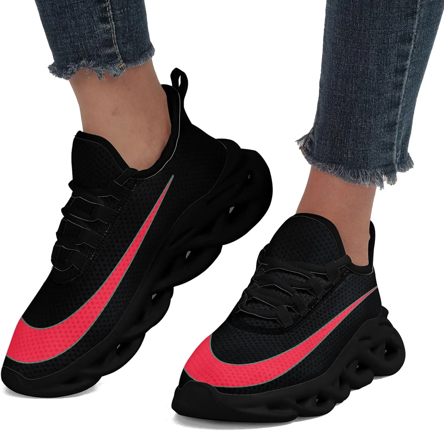 Custom Men's Sports Shoes for Teams Company Breathable Lightweight Women's Running Gym Outdoor Fashion Sneakers Gift