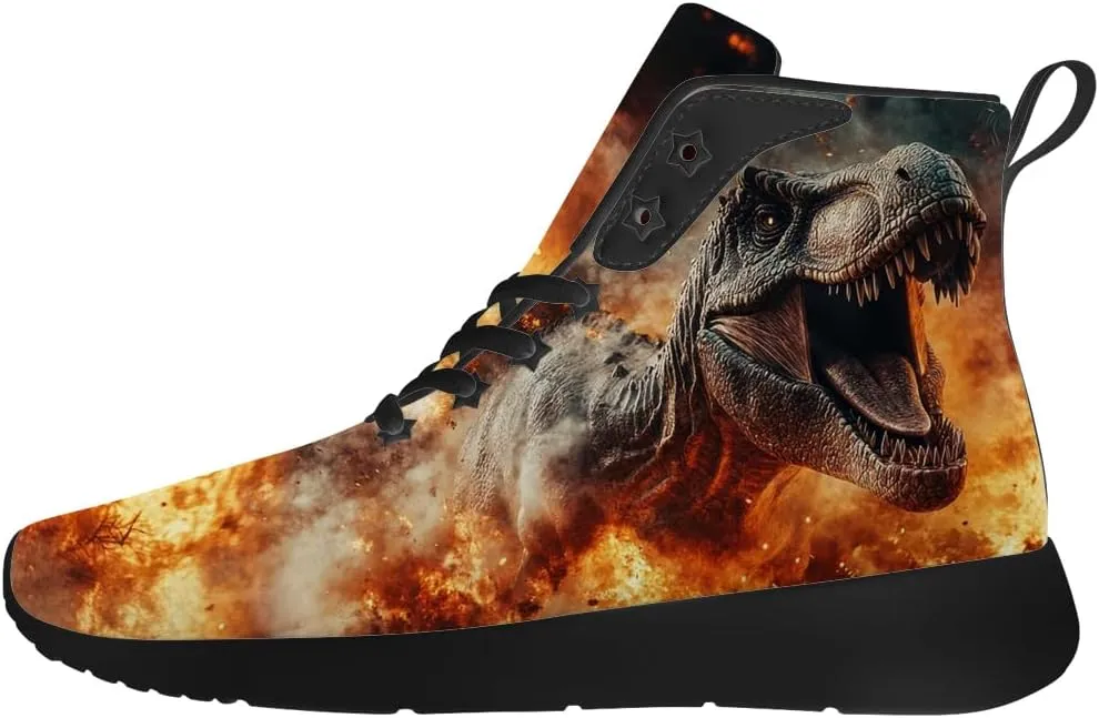 Dinosaur Shoes for Men Women High Top Sneakers Casual Shoes Gifts for Boys Girls