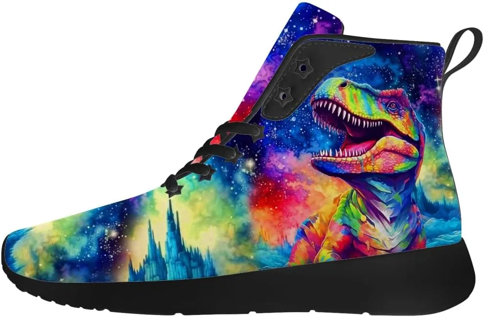 Dinosaur Shoes for Men Women High Top Sneakers Casual Shoes Gifts for Boys Girls