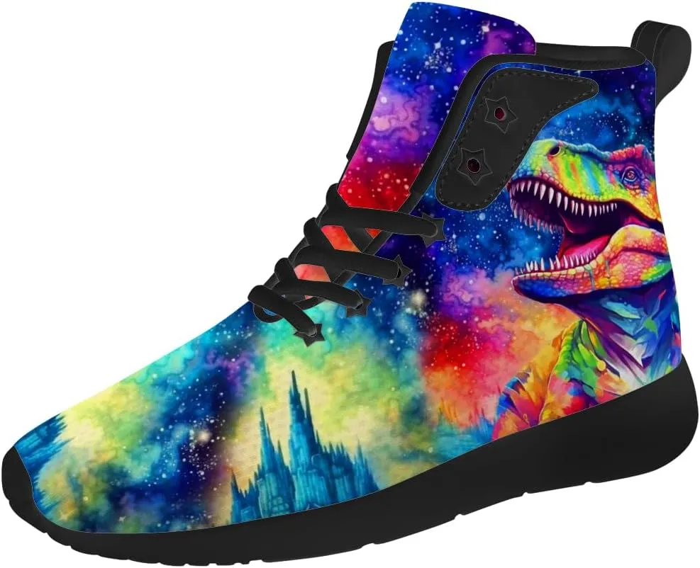 Dinosaur Shoes for Men Women High Top Sneakers Casual Shoes Gifts for Boys Girls