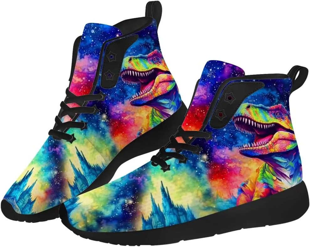 Dinosaur Shoes for Men Women High Top Sneakers Casual Shoes Gifts for Boys Girls