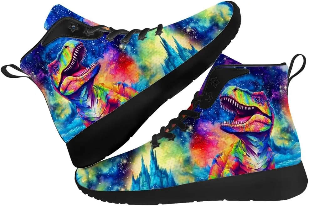 Dinosaur Shoes for Men Women High Top Sneakers Casual Shoes Gifts for Boys Girls
