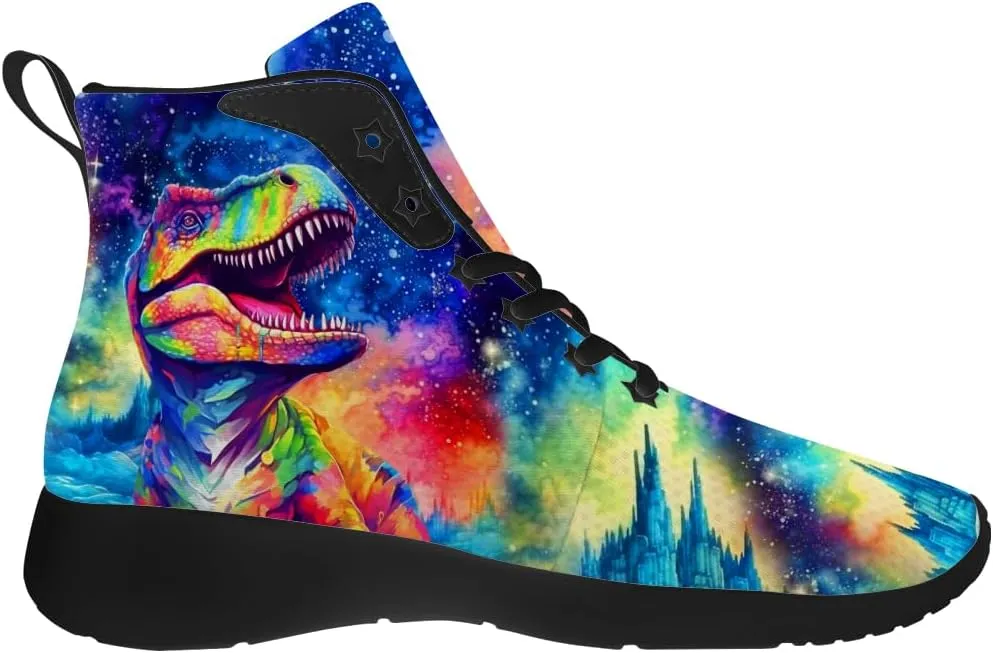 Dinosaur Shoes for Men Women High Top Sneakers Casual Shoes Gifts for Boys Girls