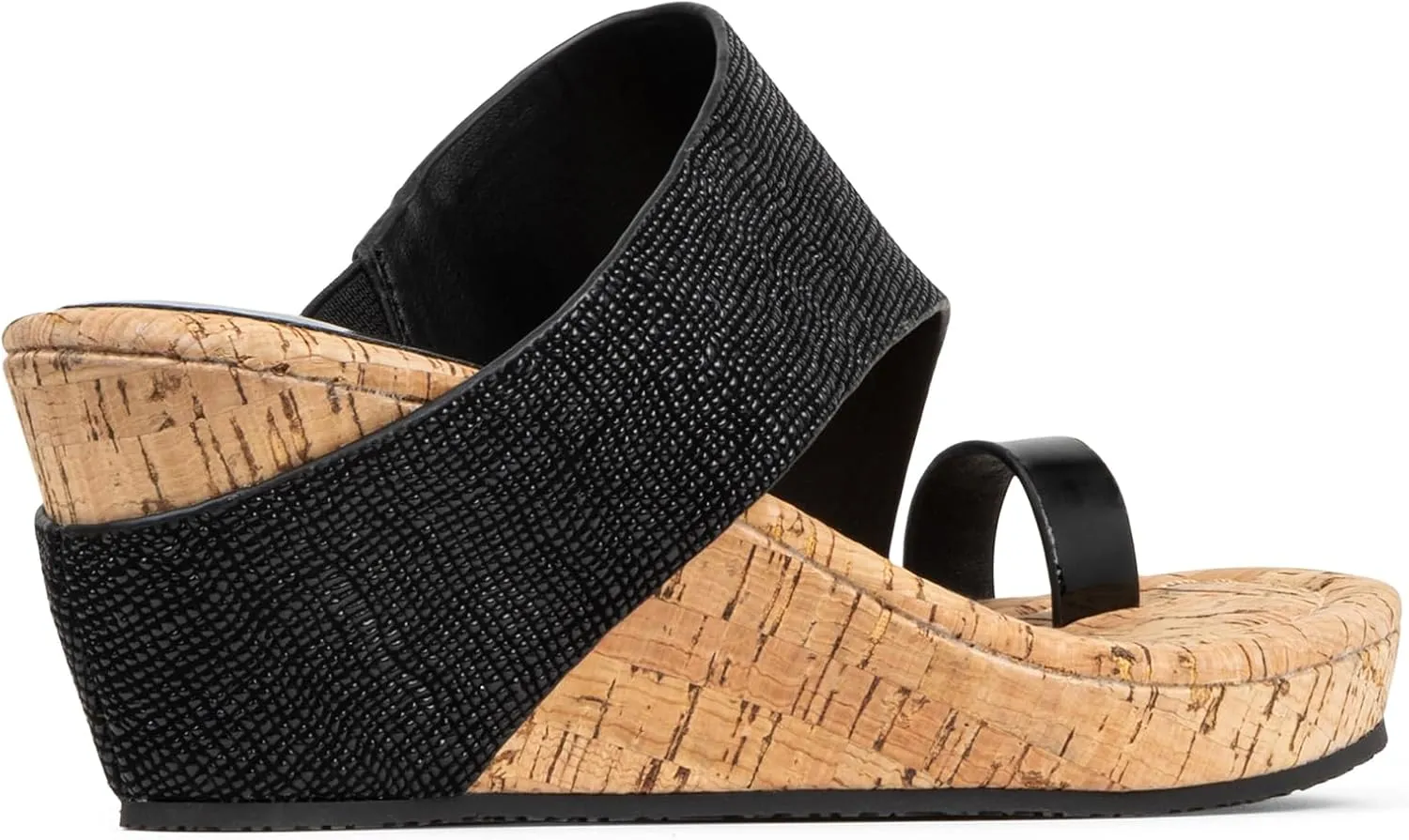 Donald J Pliner Women's Gyer Sandal – Distressed Metallic Leather Upper Wedge