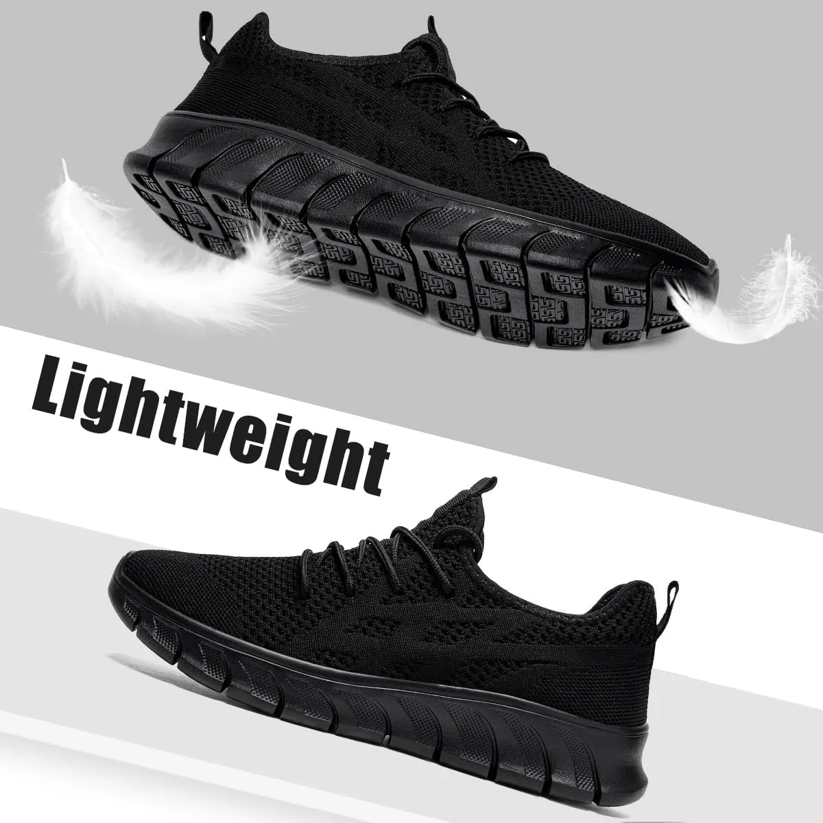 EGMPDA Men's Tennis Shoes Walking Lightweight Breathable Fashion Sneakers Non Slip Workout Gym Shoes for Running