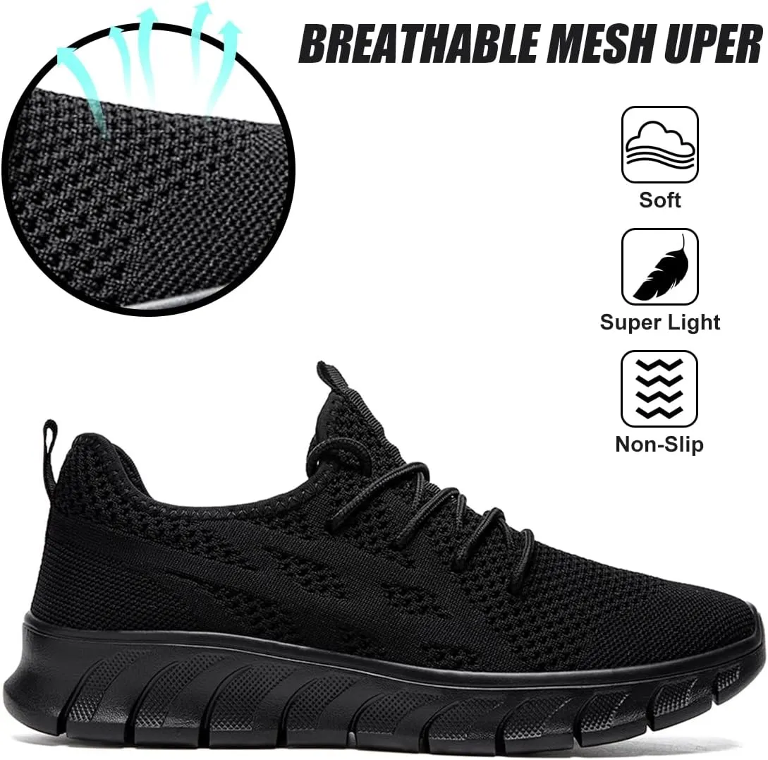 EGMPDA Men's Tennis Shoes Walking Lightweight Breathable Fashion Sneakers Non Slip Workout Gym Shoes for Running