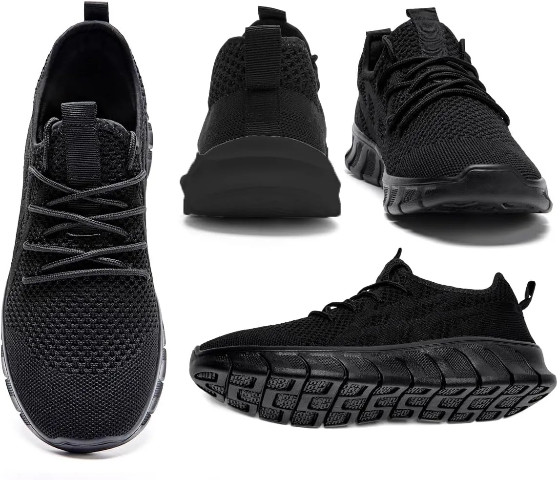 EGMPDA Men's Tennis Shoes Walking Lightweight Breathable Fashion Sneakers Non Slip Workout Gym Shoes for Running
