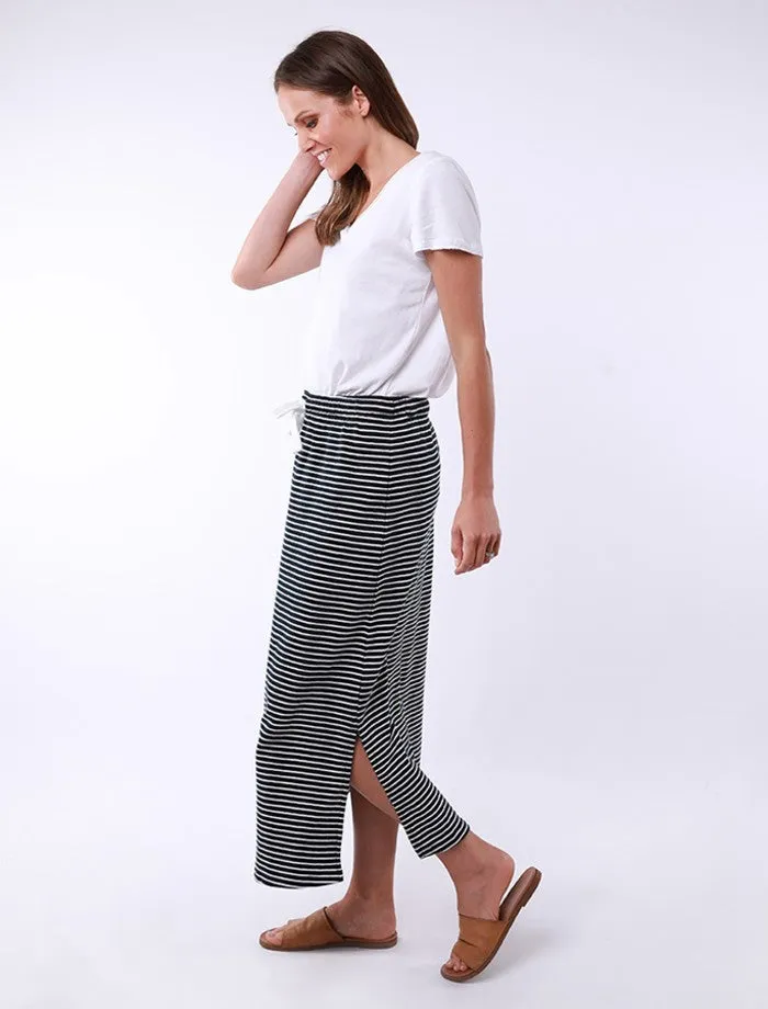 Elm Skirt Travel Stripe Navy/white
