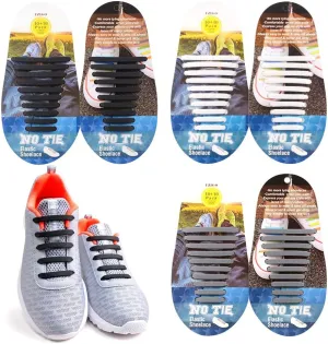 EZIGO No Tie Shoelaces for Adults & Kids: Widened Replacement lastic Shoelace for Men & Women - Tieless Shoe Laces