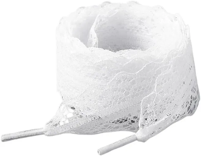 Fancy Lace 2.9CM Width Flat Shoelace For Sneakers Shoelaces For Women Casual Shoes Black White Shoe Laces Accessorices