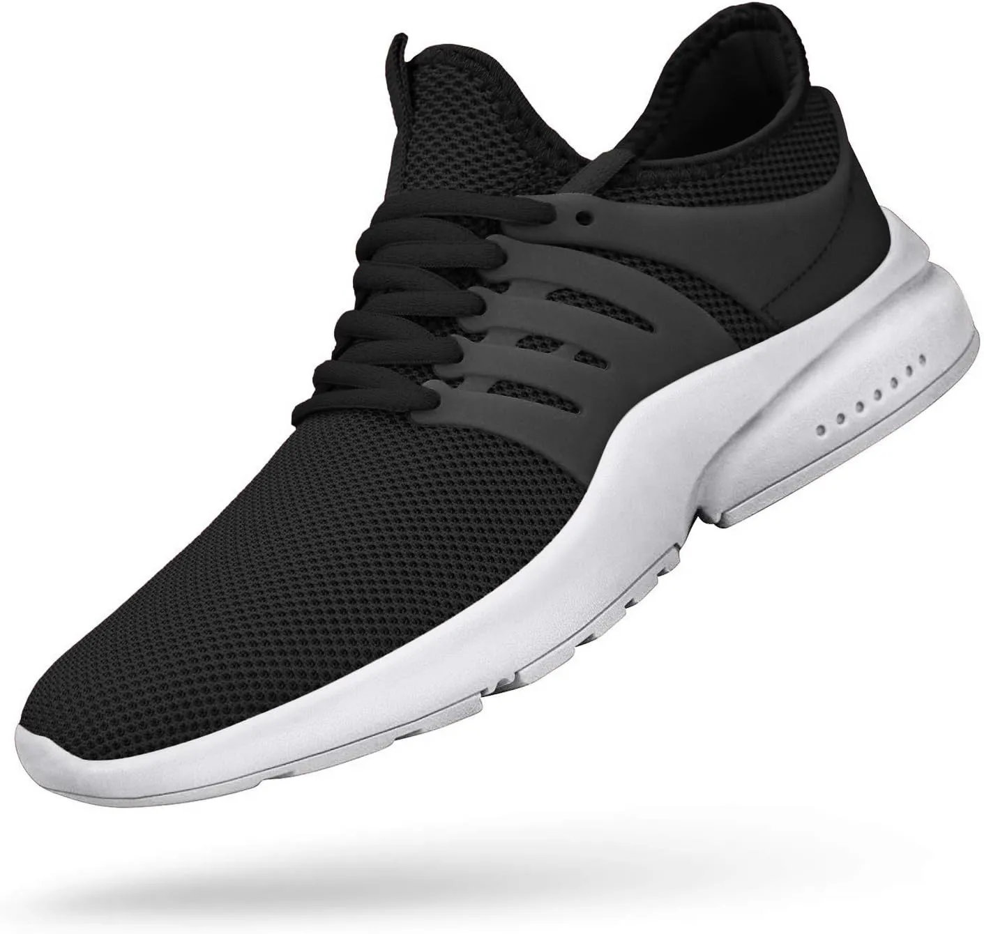 Feetmat Men's Non Slip Gym Sneakers Lightweight Breathable Athletic Running Walking Tennis Shoes
