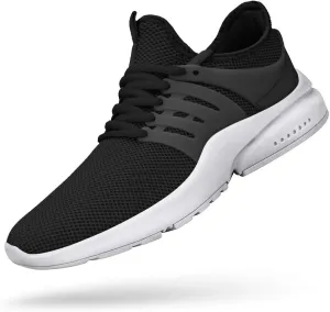 Feetmat Men's Non Slip Gym Sneakers Lightweight Breathable Athletic Running Walking Tennis Shoes