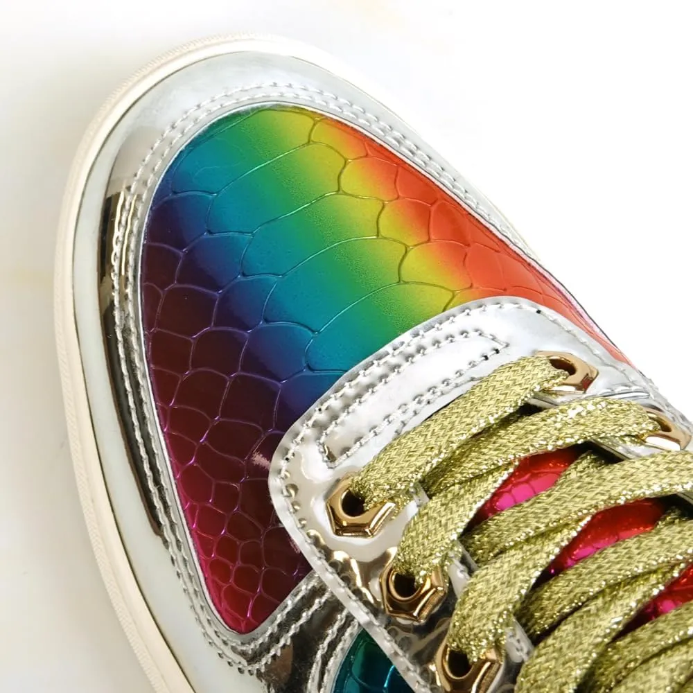 FI-2384 Multicolor Lace up High top Sneakers