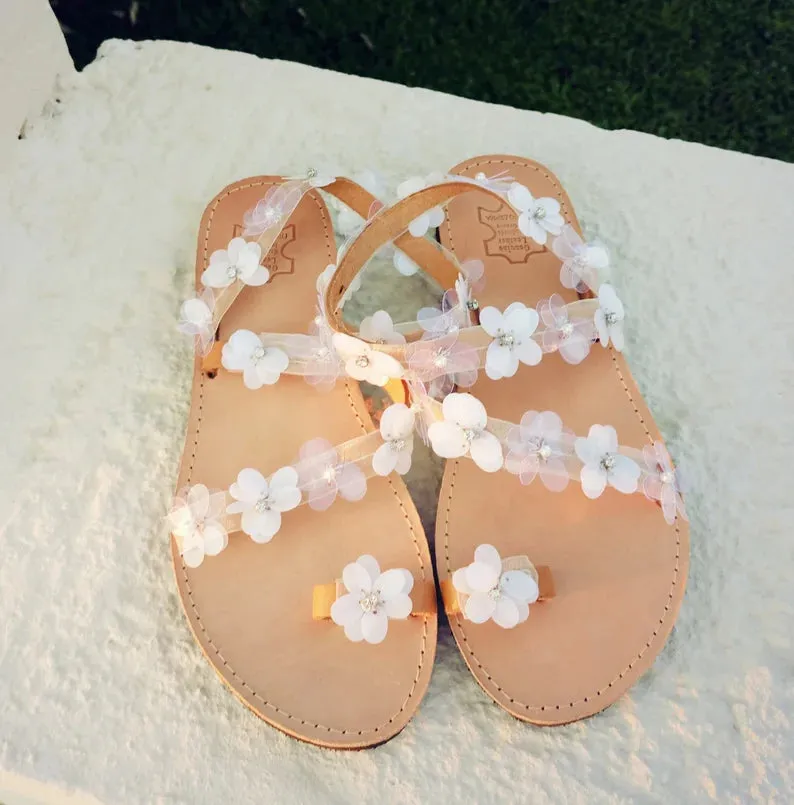 Flower Wedding Sandals
