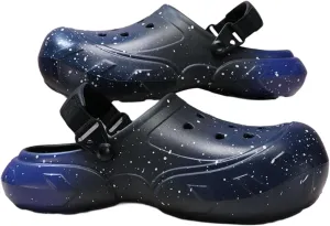 Gradient Color Slippers for Couples Clogs with Hole 2-in-1 Flip-Flop Design Lightweight EVA Durable Anti-Slip Soles Outdoor Travel Beach Sandals Indoor Shower Sandals