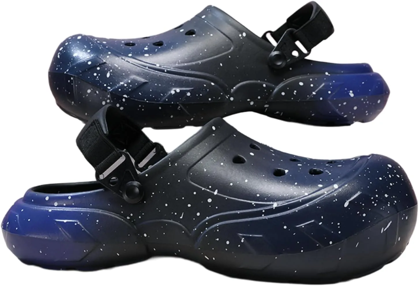Gradient Color Slippers for Couples Clogs with Hole 2-in-1 Flip-Flop Design Lightweight EVA Durable Anti-Slip Soles Outdoor Travel Beach Sandals Indoor Shower Sandals