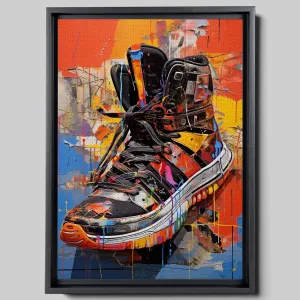 Graffiti Wall Art Sports, sneakers Prints Wall Decor, sneakers Canvas Prints Inspirational Colorful Modern Art Pictures,Trainers, sneakers for Home Living Room Bedroom,Art