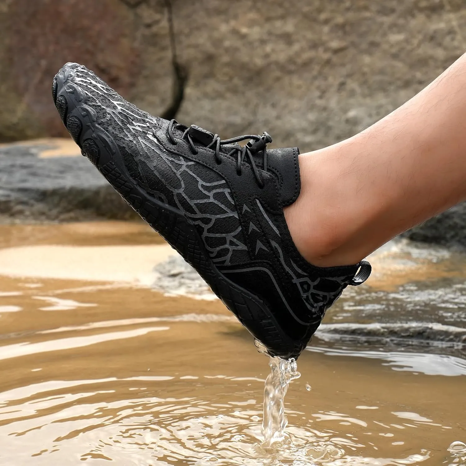 Grounded Footwear Barefoot Shoes Women&Men Hike Shoes Footwear Barefoot Womens Neuropathy Non-Slip Outdoor Hiking Shoe Women Water Wide Toe Box Sneakers，Diabetic Shoe Beach Surf Walk Yoga Walking