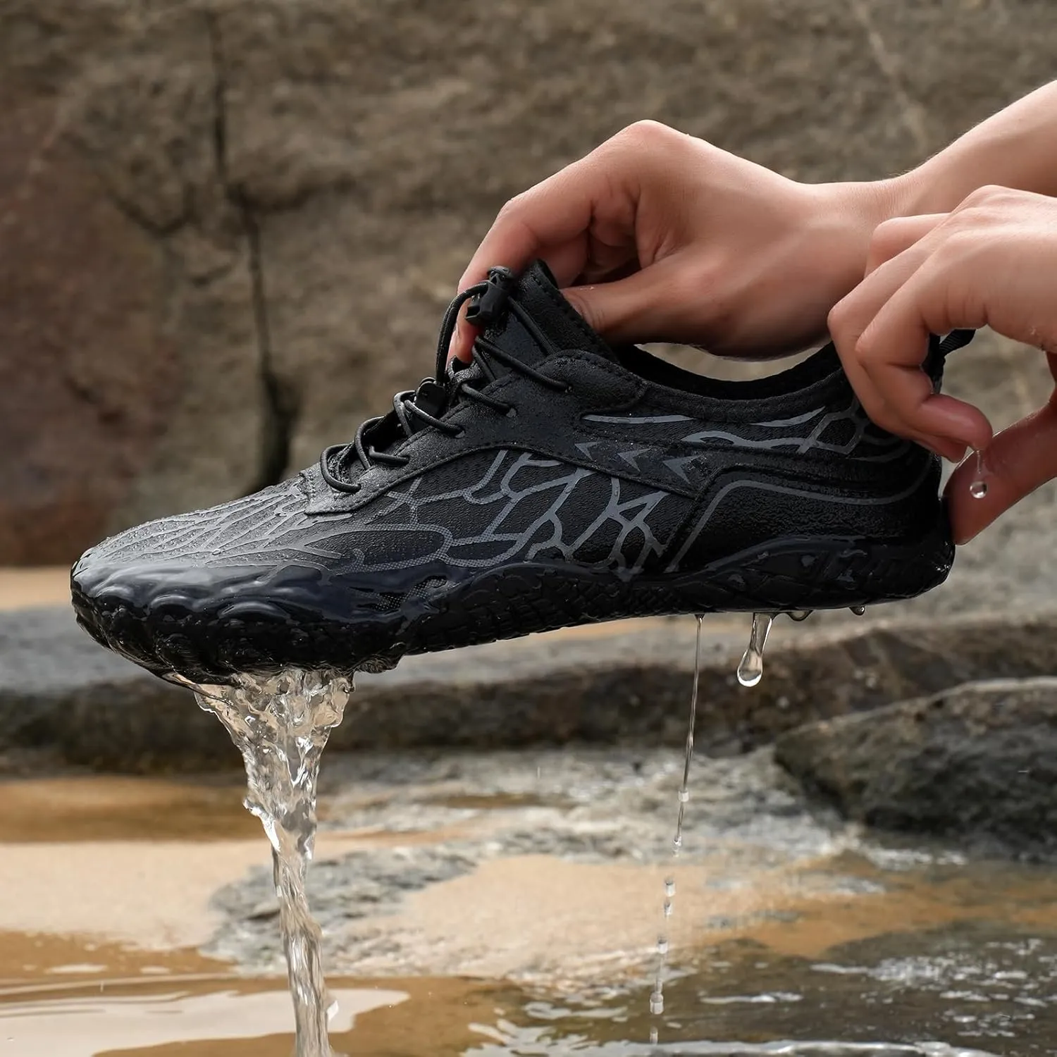 Grounded Footwear Barefoot Shoes Women&Men Hike Shoes Footwear Barefoot Womens Neuropathy Non-Slip Outdoor Hiking Shoe Women Water Wide Toe Box Sneakers，Diabetic Shoe Beach Surf Walk Yoga Walking
