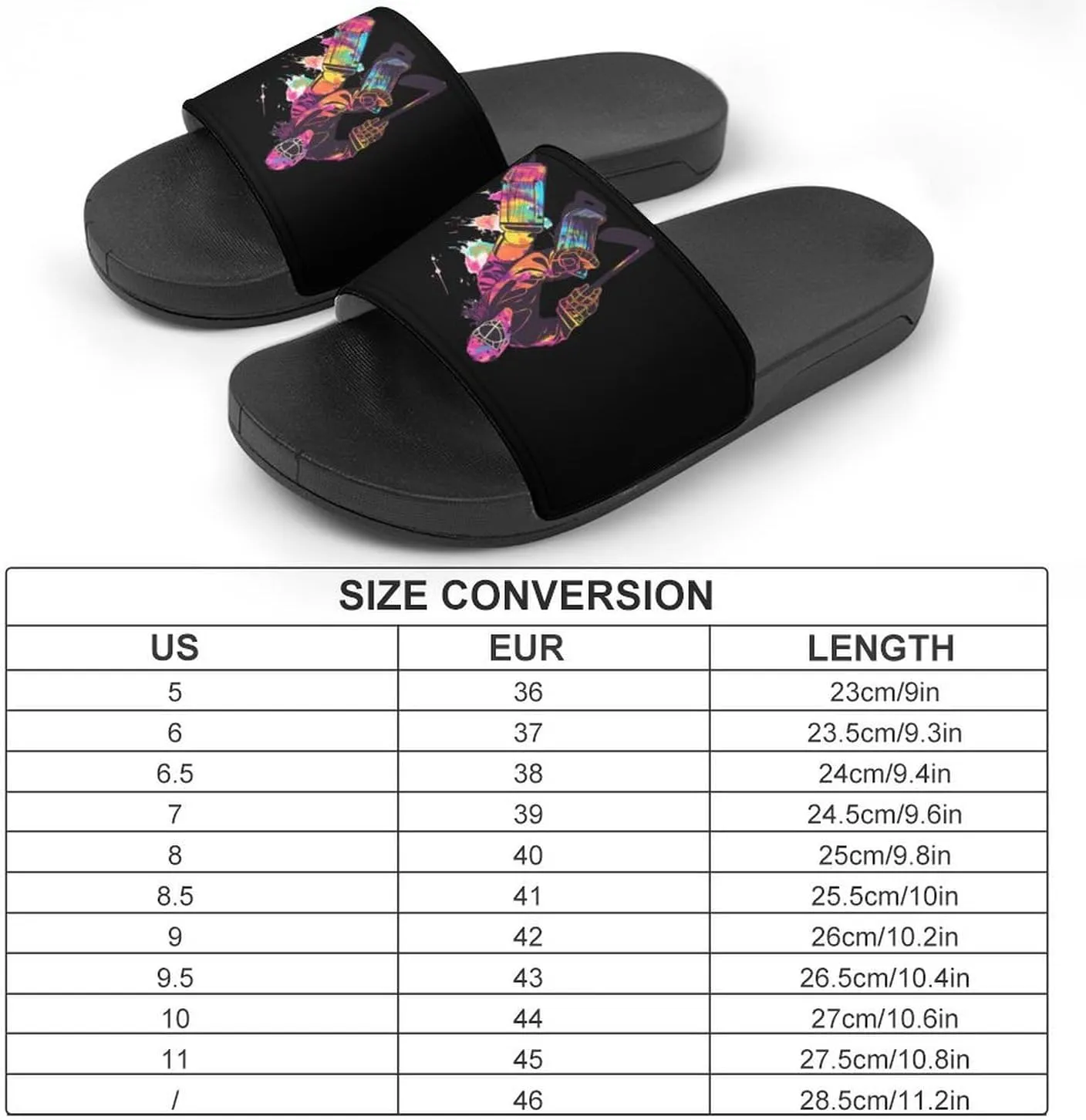 Ice Hockey Goalie Girl Watercolor Home Slippers Non-Slip PVC Shower Slippers Open Toe Sandals for Men Women