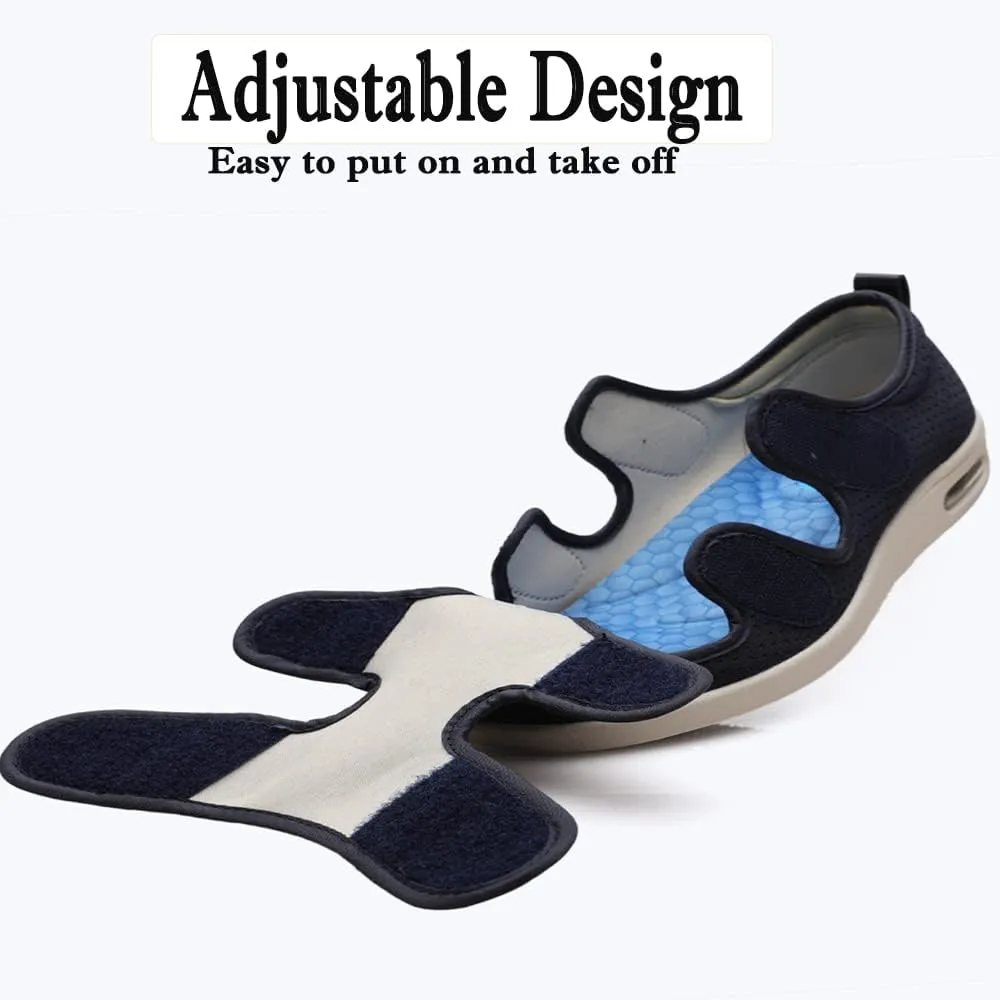 JBTNBX Women's Diabetic Shoe Walking Shoes Extra Wide Widths Adjustable Sneakers for Elderly Edema Swollen Feet