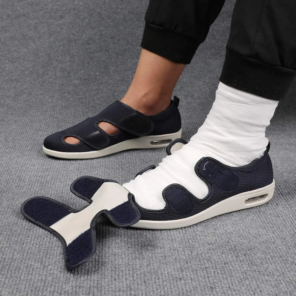JBTNBX Women's Diabetic Shoe Walking Shoes Extra Wide Widths Adjustable Sneakers for Elderly Edema Swollen Feet