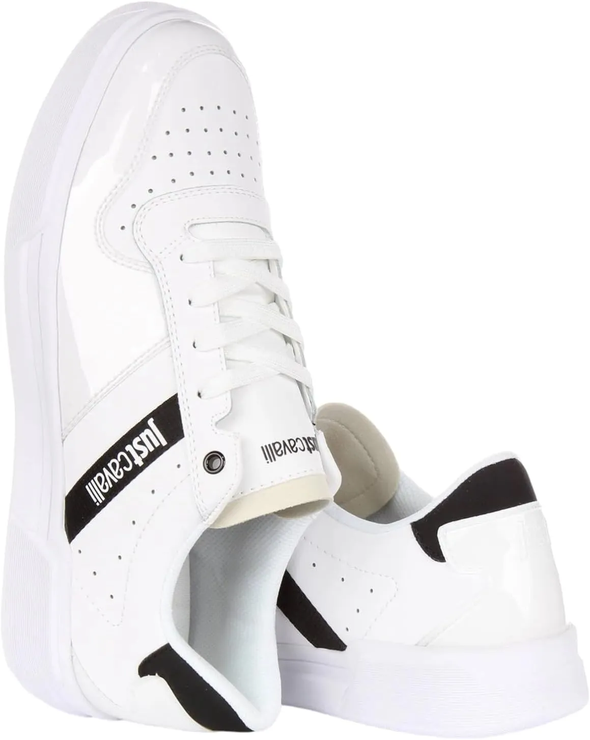 Just Cavalli Men's Shoes, High Sneakers Model 75QA3SB7, Made of Synthetic Leather