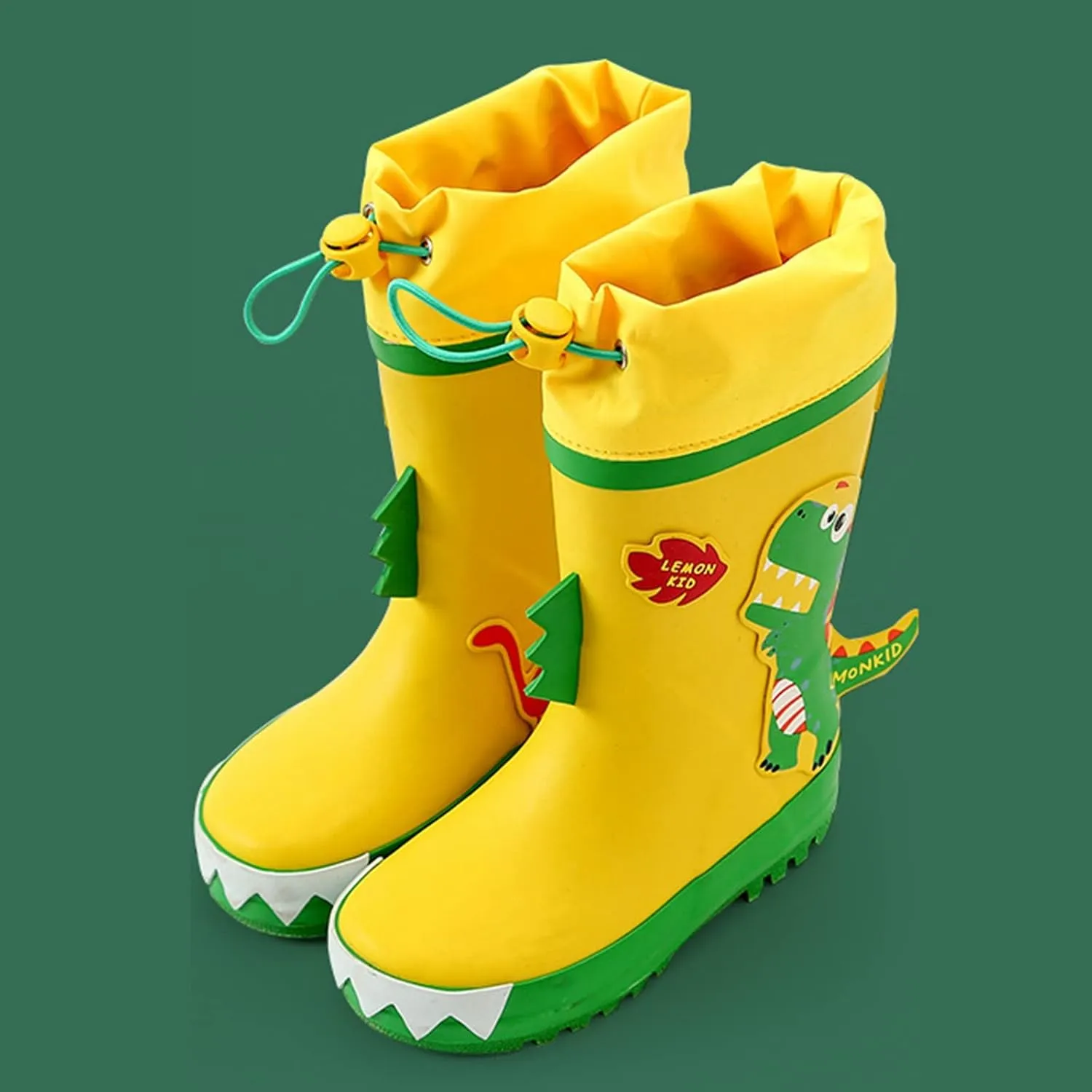 Kids Rain Boots Unisex Children Waterproof Rubber Boots Dinosaur Toddler Rain Shoes Non Slip For Girls Rain Boots Boys