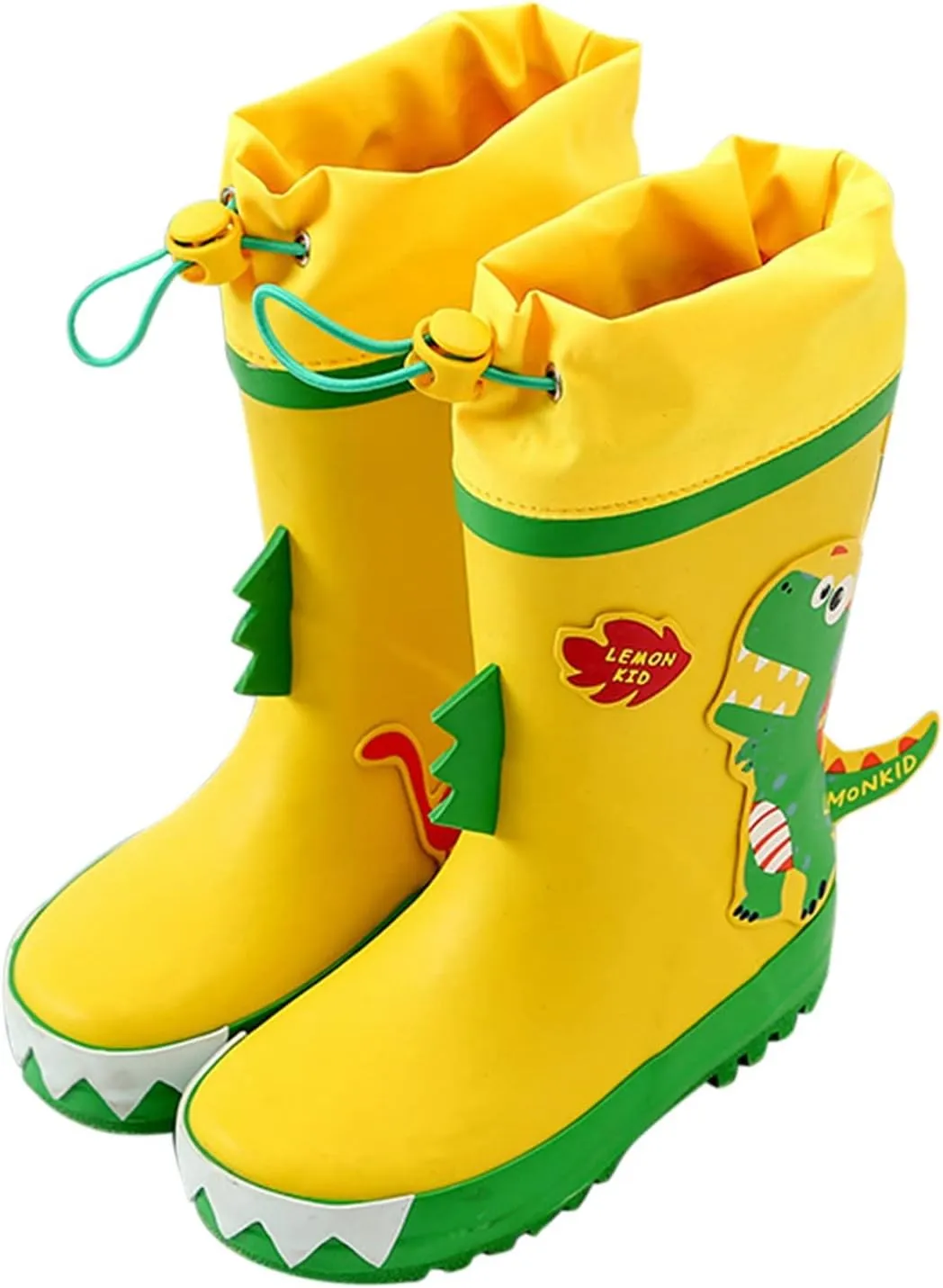 Kids Rain Boots Unisex Children Waterproof Rubber Boots Dinosaur Toddler Rain Shoes Non Slip For Girls Rain Boots Boys