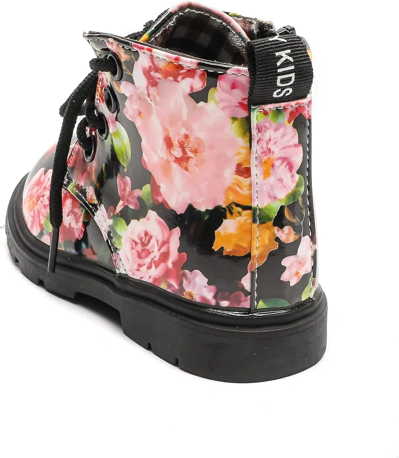 Komfyea Toddler Boots Boy's Girl's Cute Ankle Side Zipper Combat Boots