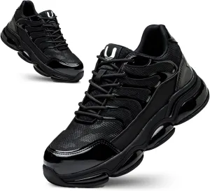 LIWEGHT Steel Toe Shoes for Women Men Lightweight Safety Shoes Steel Toe Sneakers Slip Resistant Comfortable Work Shoes Composite