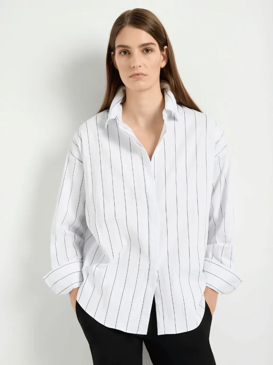 Mela Purdie Relaxed Mid Shirt Pinstripe 8460