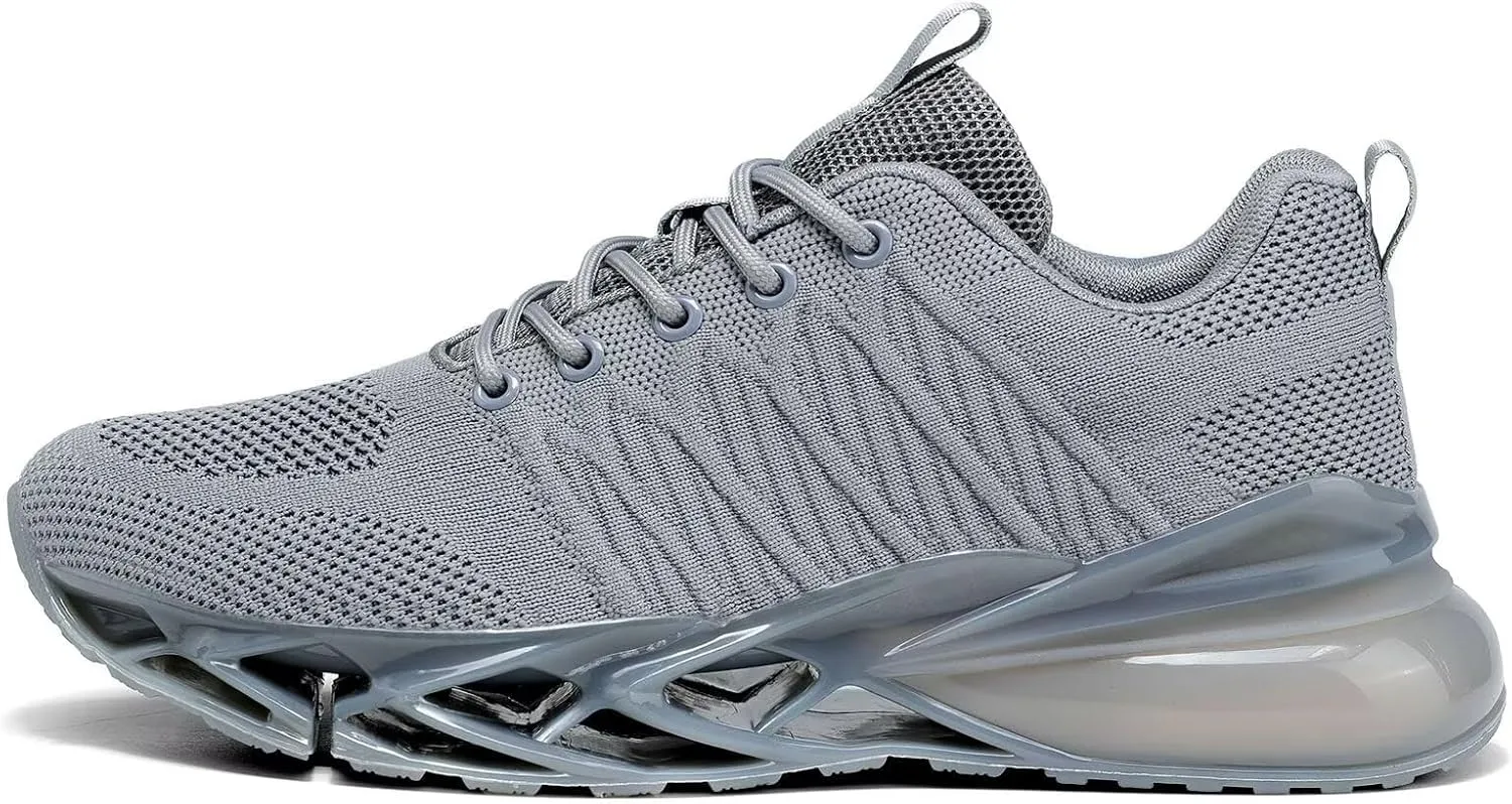 Mens Air Cushion Running Shoes Non Slip Fashion Sport Gym Jogging Tennis Fitness Blade Sneakers Walking Tennis Basketball