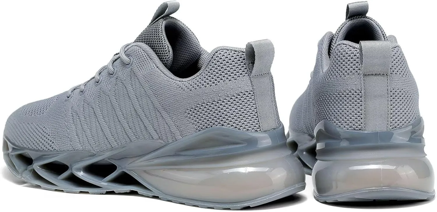 Mens Air Cushion Running Shoes Non Slip Fashion Sport Gym Jogging Tennis Fitness Blade Sneakers Walking Tennis Basketball