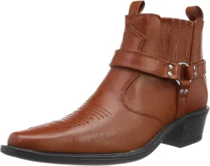 Mens Eastwood Cowboy Ankle Boots (7 US) (Black)