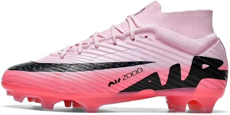 Men's Soccer Cleats Football Shoes High-Tops Non-Slip Spikes Indoor Outdoor Firm Ground TurfSports Athletic Combat Boots