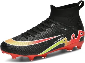 Men's Soccer Shoes High-Top Soccer Cleats AG FG TF Football Boots Outdoor Indoor Breathable Athletic Professional Spikes Youth Boys Football Shoes