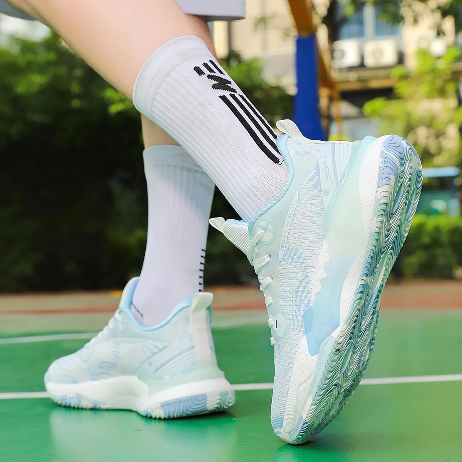 Mens Womens Basketball Shoes Fashion Sneakers Athletic Comfortable Breathable Leightweight Lace-Up Outdoor Non Slip Sport Shoe