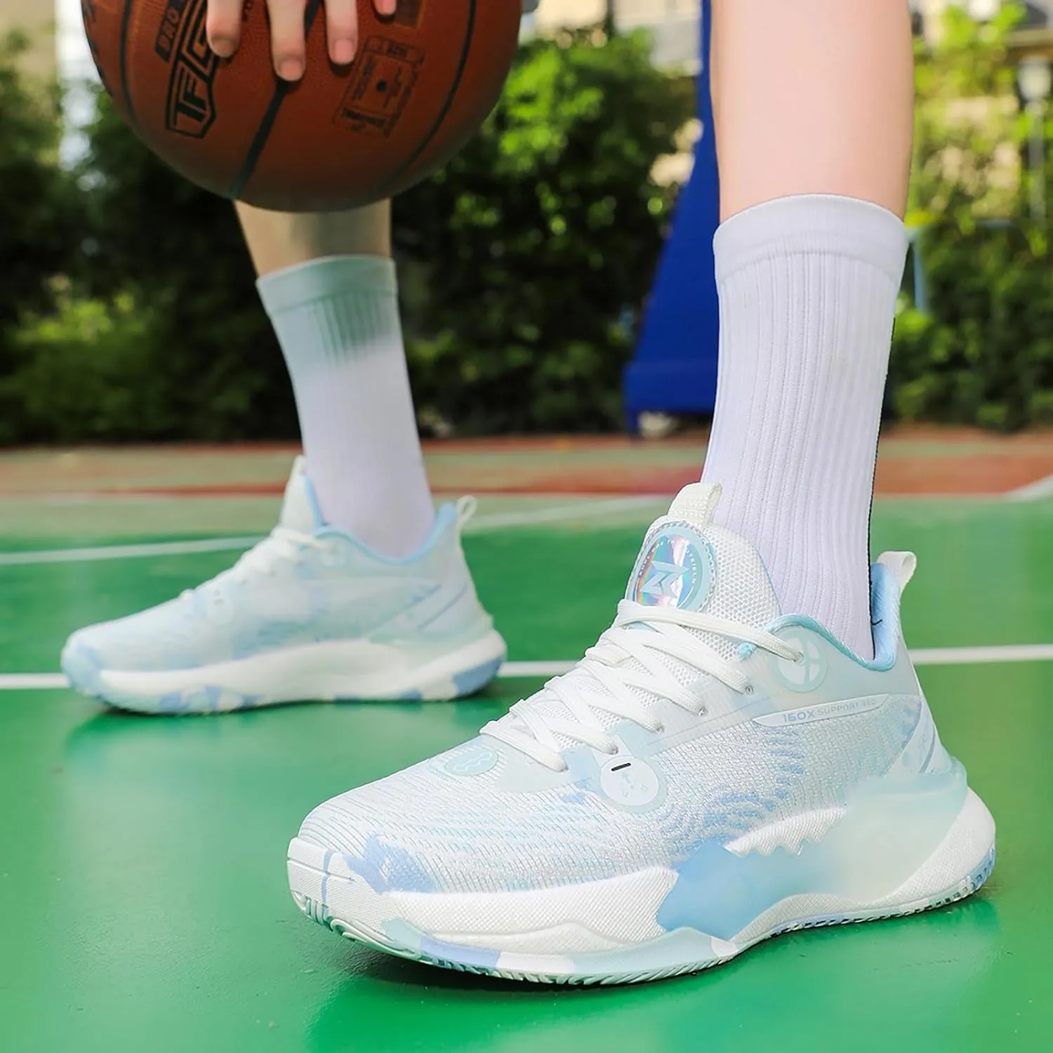 Mens Womens Basketball Shoes Fashion Sneakers Athletic Comfortable Breathable Leightweight Lace-Up Outdoor Non Slip Sport Shoe