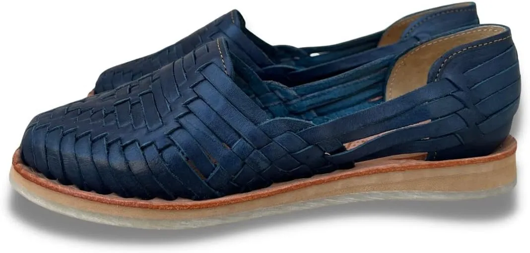 Mexico en la Piel Leather Huarache Sandals. Comfortable Flats For Woman.