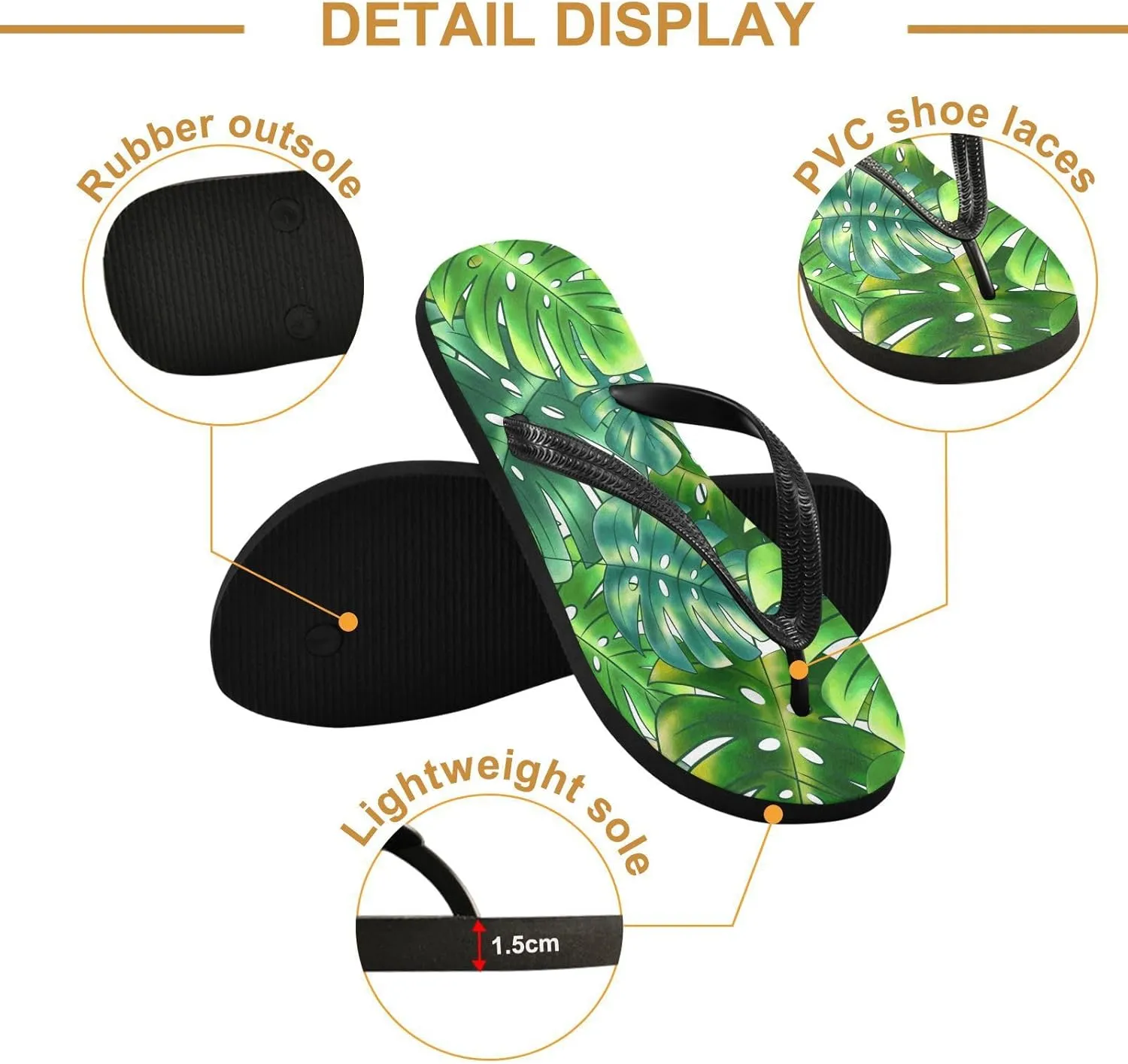 MNSRUU EVA Rubber Flip Flops for Men & Women,Unisex Sandals Soft Cushion Footbed Comfort flip-flops