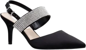 NINA Tenille - Women's Heeled Sandals Shoes - Crystal Pointed-Toe Mid-Heel Dress Pump - Elegant and Comfortable Women's Shoes - Casual and Dress