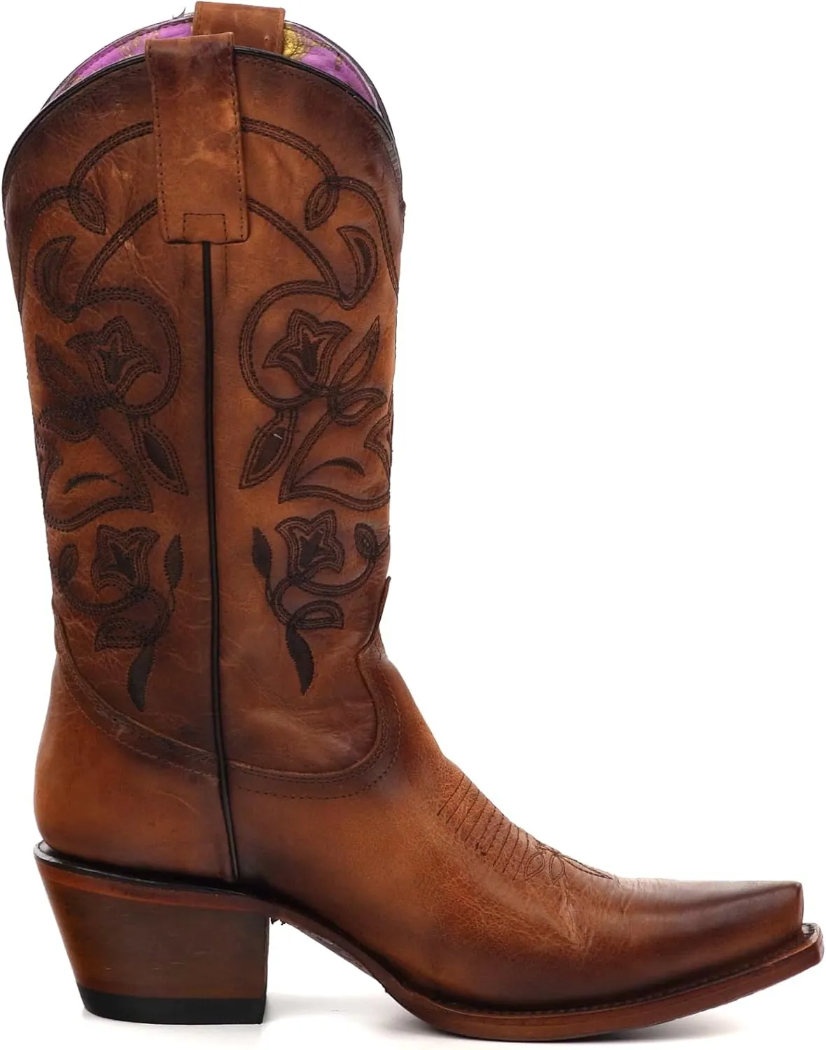 PENDLETON Women's Broadmoor Western Boots – Suede Leather with Harding Pattern Embroidery