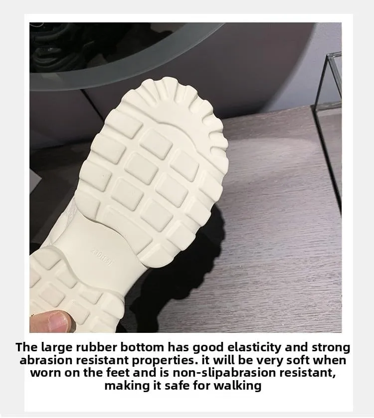Platform casual sandals female student 2023 summer new versatile fit closely muffin sports large size beach women's shoes,Wear-resistant and lightweight, skin-friendly