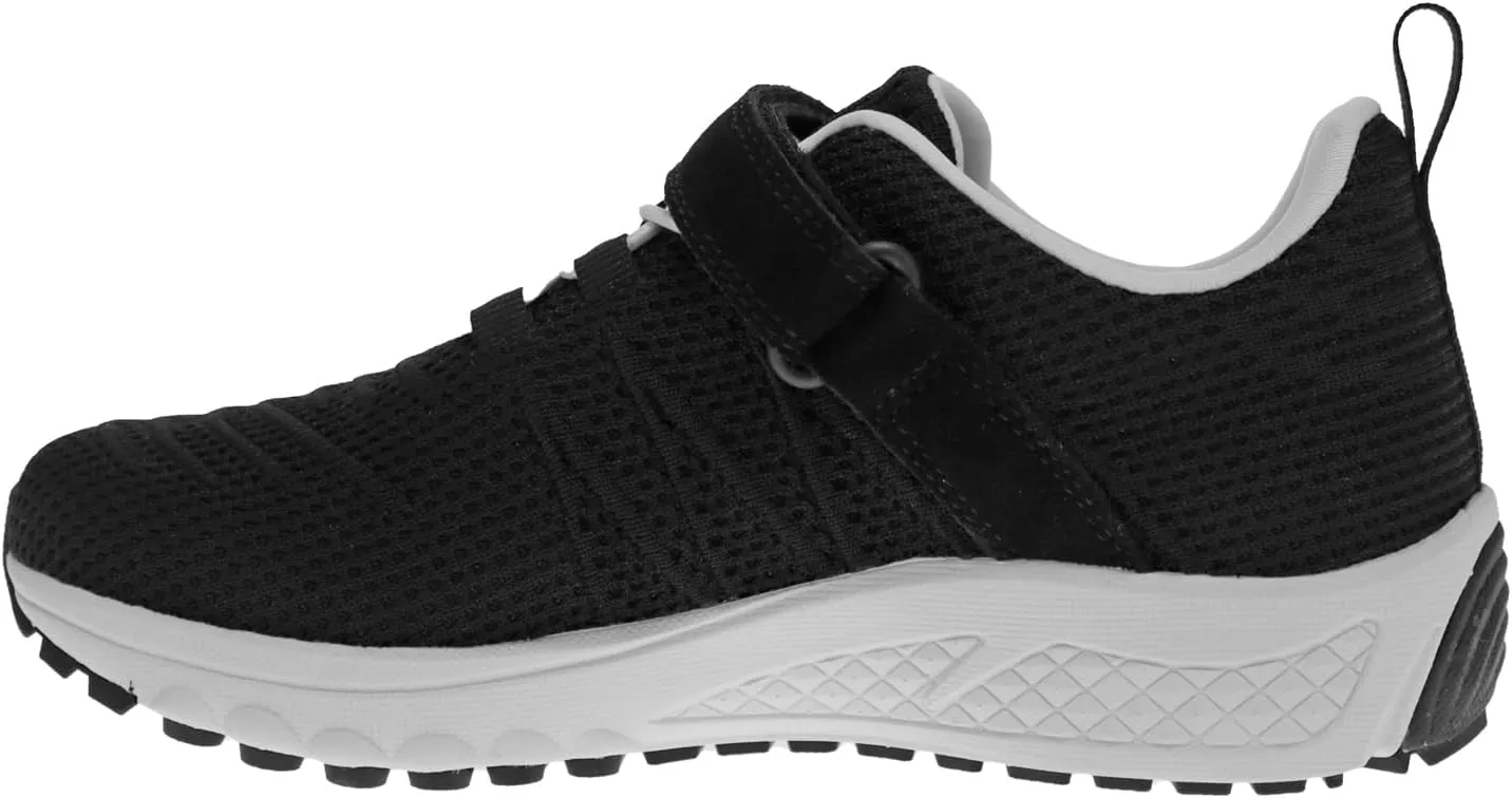 Propet Womens Tour Knit Fx Walking Sneakers Shoes Casual - Black
